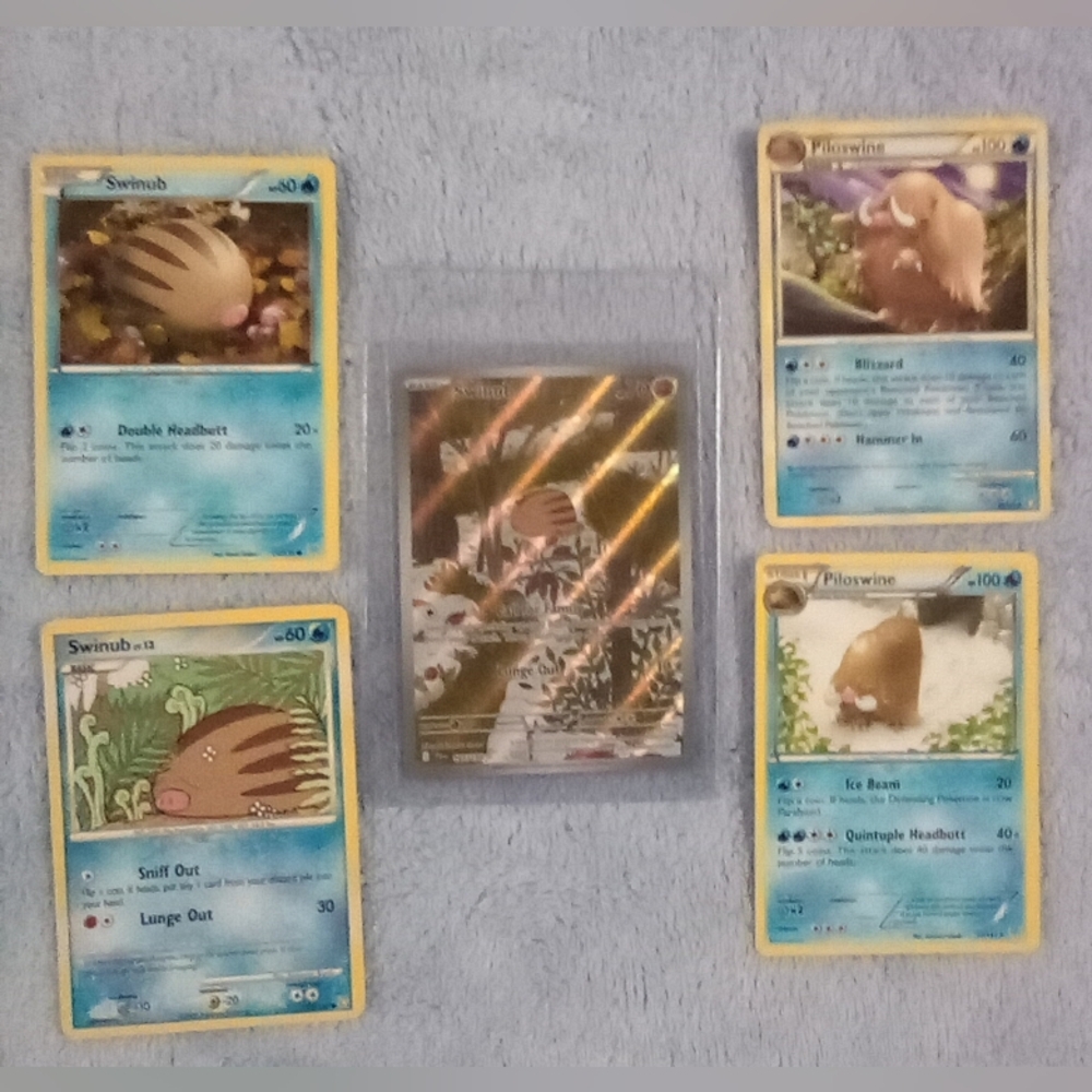 ✨Piloswine Evolution Pokemon Card Bundle✨